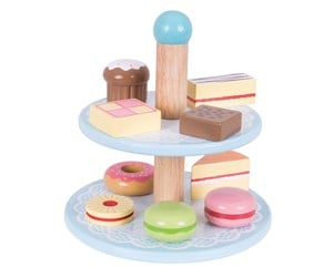 Treleker - Bigjigs Wooden Etagere with Cakes - BJ621