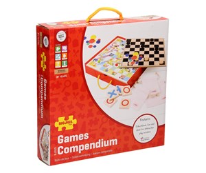 Brettspill & Puslespill - Bigjigs Wooden Board Games 4in1 - BJ355