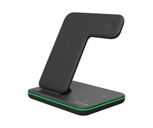 Mobil - Adaptere og ladere - Canyon WS-303 wireless charging stand - 15 Watt - Black - CNS-WCS303B