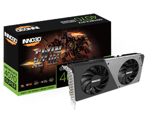 Grafikkort - Inno3D GeForce RTX 4070 SUPER Twin X2 OC - 12GB GDDR6X RAM - Grafikkort - N407S2-126XX-186162N