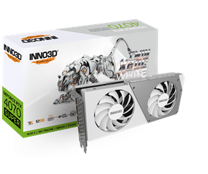 Grafikkort - Inno3D GeForce RTX 4070 SUPER Twin X2 OC White - 12GB GDDR6X RAM - Grafikkort - N407S2-126XX-186162W