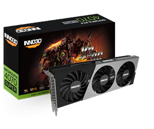 Grafikkort - Inno3D GeForce RTX 4070 SUPER X3 OC - 12GB GDDR6X RAM - Grafikkort - N407S3-126XX-186162L