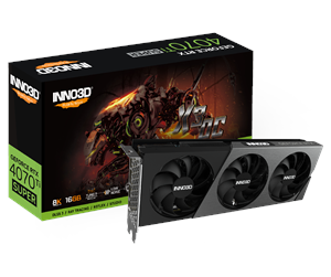 Grafikkort - Inno3D GeForce RTX 4070 Ti SUPER X3 OC - 16GB GDDR6X RAM - Grafikkort - N407TS3-166XX-186158N