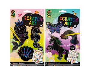 Kreative leker - Creative Craft Group Create your own Scratch Art Boy (Assorted) - 220015