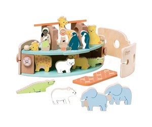 Byggesett - Classic World Wooden Noah's Ark Boat Building Set with Animals 16dlg. - 20188