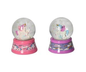 Små gaver til barn - Dream Horse Snow Globe Unicorn (Assorted) - 35322Z