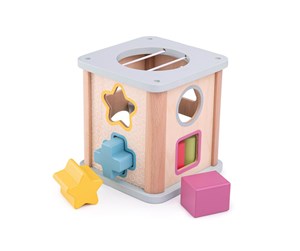 Babyleker - Bigjigs Wooden Shape Sorter 9 pcs. -FSC 100% - 33010