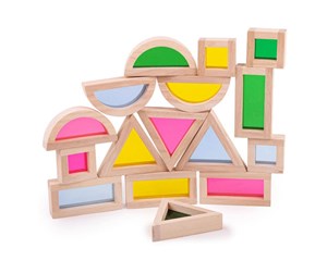 Byggesett - Bigjigs Wooden Sensory and Sound Blocks - 33033