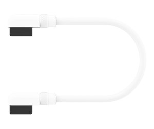 Kabinett-tilbehør - Corsair iCUE LINK Cable - 60cm - 90° Connector - White - CL-9011134-WW