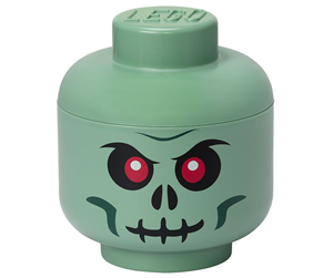 Barnerom - LEGO Storage head, small - Green Skeleton - 40310803