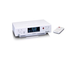 HiFi - AV-Mottaker/Forsterker - Lenco KCR-190WH - DAB+/FM Kitchen Radio with Bluetooth® LED Lighting and Timer - DAB+ radio - Hvit - KCR190WH