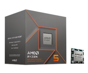 Prosessor/CPU - AMD Ryzen 5 8500G Wraith Stealth Prosessor/CPU - 6 kjerner - 3.7 GHz - AMD AM5 - AMD Boks (med kjøler) - 100-100000931BOX