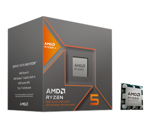 Prosessor/CPU - AMD Ryzen 5 8600G Wraith Stealth Prosessor/CPU - 6 kjerner - 4.35 GHz - AMD AM5 - AMD Boks (med kjøler) - 100-100001237BOX