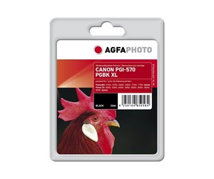 Printertilbehør blekk/toner - Agfa Photo - black - compatible - ink cartridge - Blekkpatron Svart - APCPGI570XLB