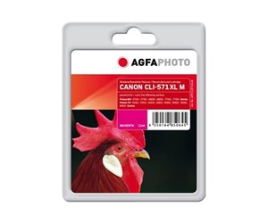 Printertilbehør blekk/toner - Agfa Photo - magenta - compatible - ink cartridge - Blekkpatron Rød - APCCLI571XLM