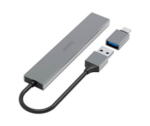 USB-hub - Hama 00200141 interface hub USB-hub - USB 3.1 - 4 porter - Grå - 00200141