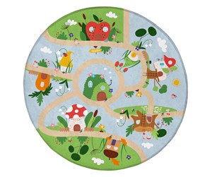 Barnerom - Achoka Play mat Mushroom houses 100cm - print 1303