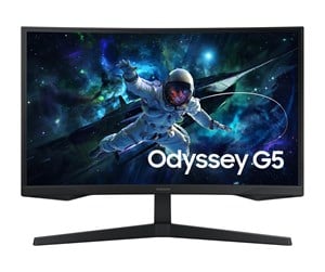 Skjerm - 27" Samsung Odyssey G5 G55C - 2560x1440 - 165Hz - VA - HDR10 - LS27CG554EUXEN