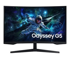 Skjerm - 32" Samsung Odyssey G5 G55C - 2560x1440 - 165Hz - VA - HDR10 *DEMO* - LS32CG554EUXEN