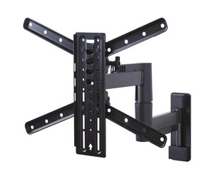 Veggmontering, AV-braketter & AV-møbler - Sanus FMF319 mounting kit - full-motion - for LCD display - black 25 kg 55" From 75 x 75 mm - FMF319-B2