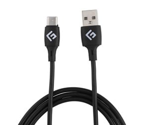 USB - Floating Grip 3M SILICONE USB-C CABLE - BLACK - FG-USB-3-475B