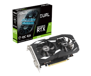 Grafikkort - ASUS GeForce RTX 3050 DUAL OC - 6GB GDDR6 RAM - Grafikkort - 90YV0K60-M0NA00