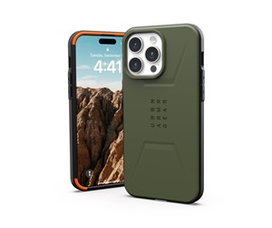 Mobil - Deksel og etui - UAG Civilian MagSafe - olive drab - iPhone 15 Pro Max - 114295117272