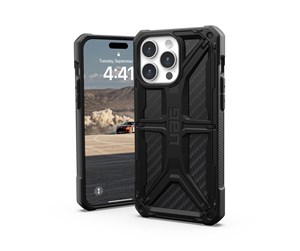 Mobil - Deksel og etui - UAG Monarch - carbon fiber - iPhone 15 Pro Max - 114298114242