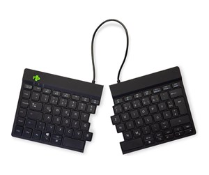 Tastatur - R-Go Tools R-Go Split Break - keyboard - with integrated break indicator - QWERTZ - German - black - Tastatur - Tysk - Svart - RGOSBDEWLBL