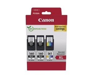 Printertilbehør blekk/toner - Canon PG-560XLx2/CL-561XL / 3712C009 High Multi Pack - Blekkpatron Colour (cyan, magenta, yellow) - 3712C009