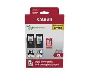 Papir, Fotopapir & Etiketter - Canon PG-560XL/CL-561XL / 3712C008 High Value Pack - 3712C008