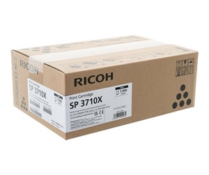 Printertilbehør blekk/toner - Ricoh SP 3710X - black - original - toner cartridge - Laser toner Svart - 408285