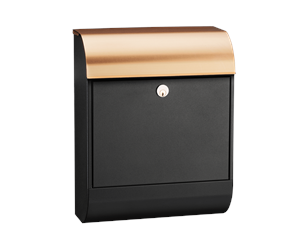 Postkasser - MEFA Pearl 872 w/Ruko lock Black/copper - 872800