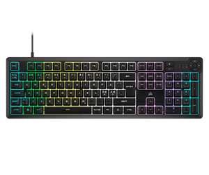 Tastatur - Corsair K55 CORE RGB - Gamingtastatur - Nordisk - Svart - CH-9226C65-ND