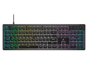 Tastatur - Corsair K55 CORE RGB - Gamingtastatur - Amerikansk Engelsk - Svart - CH-9226C65-NA