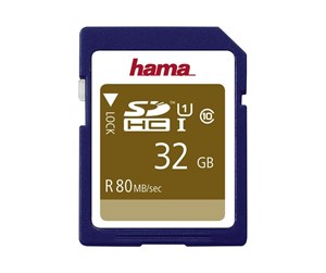 Minnekort - Hama - flash memory card - 32 GB - SDHC UHS-I - 00124135