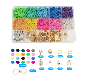 Kreative leker - Pocket Money Clay Beads Set 1.000 Beads - 621512