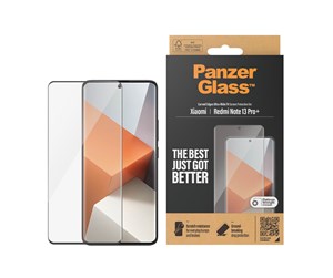 Mobil - Beskyttelsesglass - PanzerGlass Screen Protector Xiaomi Redmi Note 13 Pro+ | Ultra-Wide Fit - PANZER8072