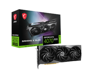 Grafikkort - MSI GeForce RTX 4070 SUPER GAMING X SLIM - 12GB GDDR6X RAM - Grafikkort - RTX 4070 SUPER 12G GAMING X SLIM