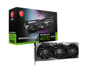 Grafikkort - MSI GeForce RTX 4070 Ti SUPER GAMING X SLIM - 16GB GDDR6X RAM - Grafikkort - RTX 4070 Ti SUPER 16G GAMING X SLIM