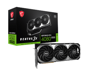 Grafikkort - MSI GeForce RTX 4080 SUPER VENTUS 3X OC - 16GB GDDR6X RAM - Grafikkort - RTX 4080 SUPER 16G VENTUS 3X OC