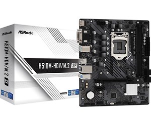 Hovedkort - ASRock H510M-HDV/M.2 SE Hovedkort - Intel H470 - Intel LGA1200 socket - DDR4 RAM - Micro-ATX - 90-MXBM00-A0UAYZ