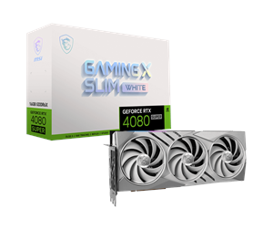 Grafikkort - MSI GeForce RTX 4080 SUPER GAMING X SLIM WHITE - 16GB GDDR6X RAM - Grafikkort - RTX 4080 SUPER 16G GAMING X SLIM WHITE