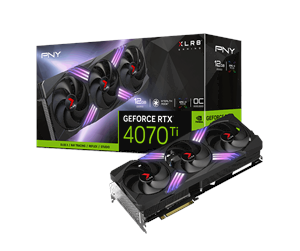 Grafikkort - PNY GeForce RTX 4070 Ti SUPER XLR8 EPIC-X RGB Triple OC - 16GB GDDR6X RAM - Grafikkort - VCG4070TS16TFXXPB1-O