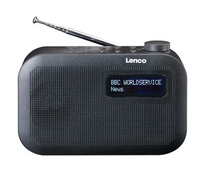 DAB, nettverks- og klokkeradio - Lenco PDR-016 - DAB/FM - Mono - Svart - PDR-016BK