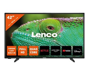 Flatskjerm-TV - Lenco 42" Flatskjerm-TV LED-4243BK LED 1080p Full HD - LED-4243BK