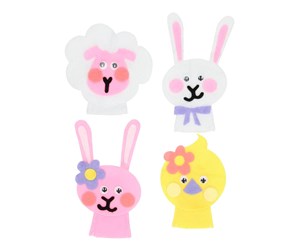 Arts & Crafts - Tilbehør - Wins Holland Make your own Finger Puppets Easter 4pcs. - KN2161