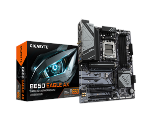 Hovedkort - GIGABYTE B650 EAGLE AX Hovedkort - AMD B650 - AMD AM5 socket - DDR5 RAM - ATX - B650 EAGLE AX