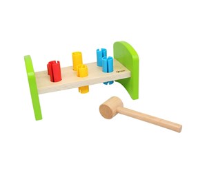 Babyleker - Classic World Wooden Hammer Bench 8 pcs. - 5000