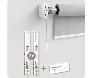 Smarthus - MotionBlinds Upgrade Kit for Roller Blinds 2-pack + remote - MB-B002